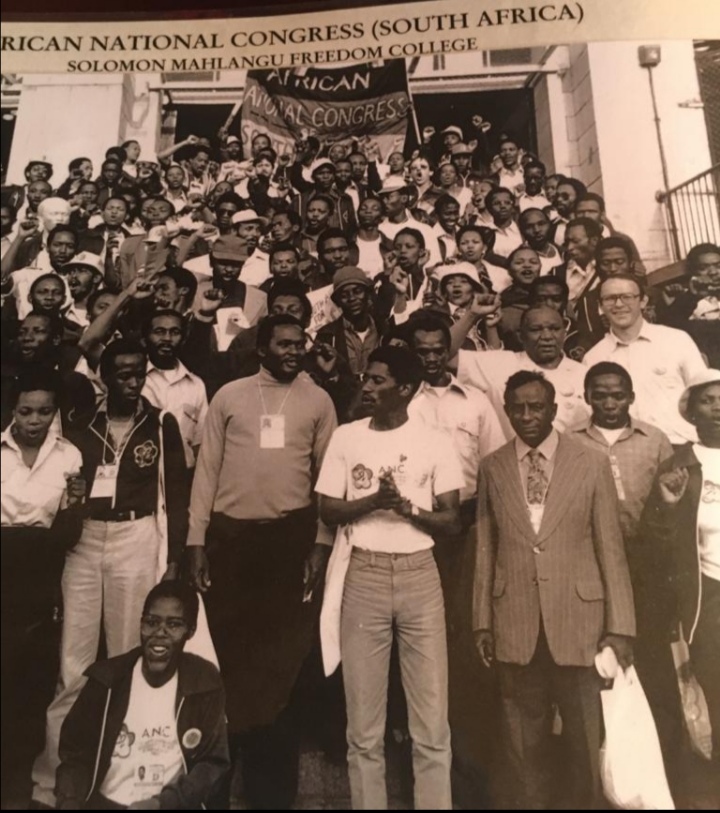 George Naicker at Solomon Mahlangu Freedom College, Mazimbu, Tanzania