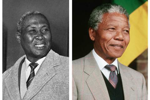 Albert Luthuli and Nelson Mandela 