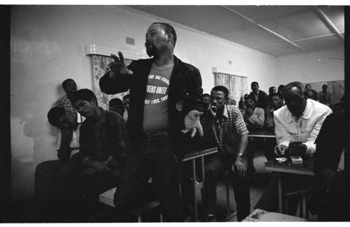 Mineworkers meeting, Namaqualand