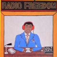 1985 AMR poster.Antiapartheid Movement Radio