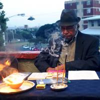 Ronnie Govender at the Durban Literary Festival, 2019