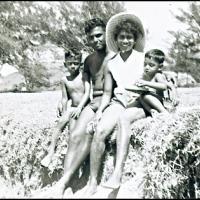 With parents, Nora and Ganese Govender and his brother, Deena - Umzinto