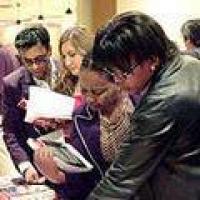 Part of the crowd at the book stand at the Dadoo Conference