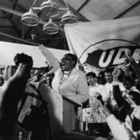 Frances Baard at UDF launch, Cape Town, 1983